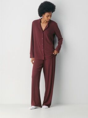 Aritzia Tomorrow Ribbed Pajama Set NWT